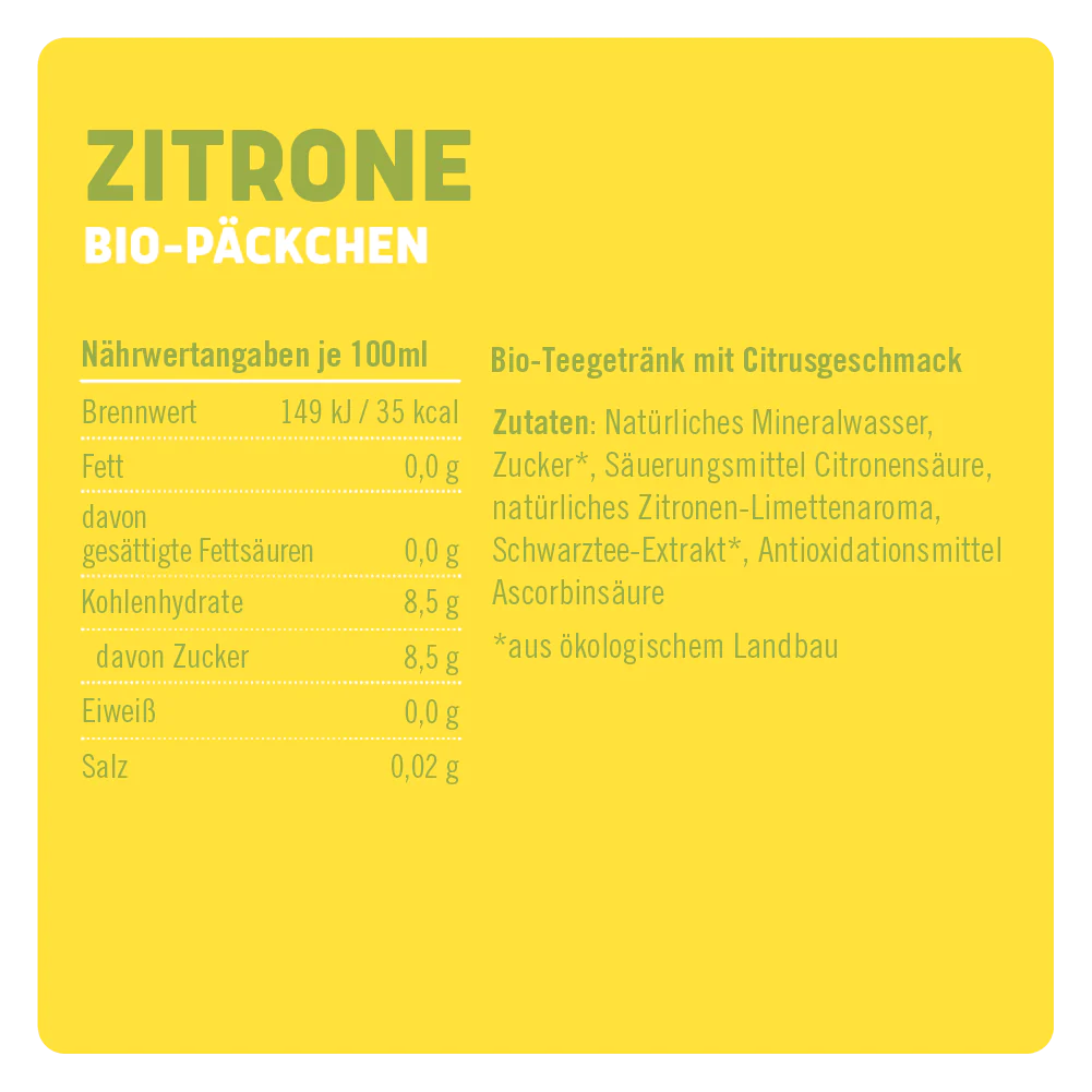 Bio-Päckchen LandparTEA Zitrone