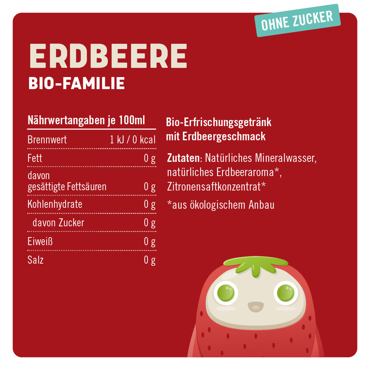 Bio-Familie Erdbeere